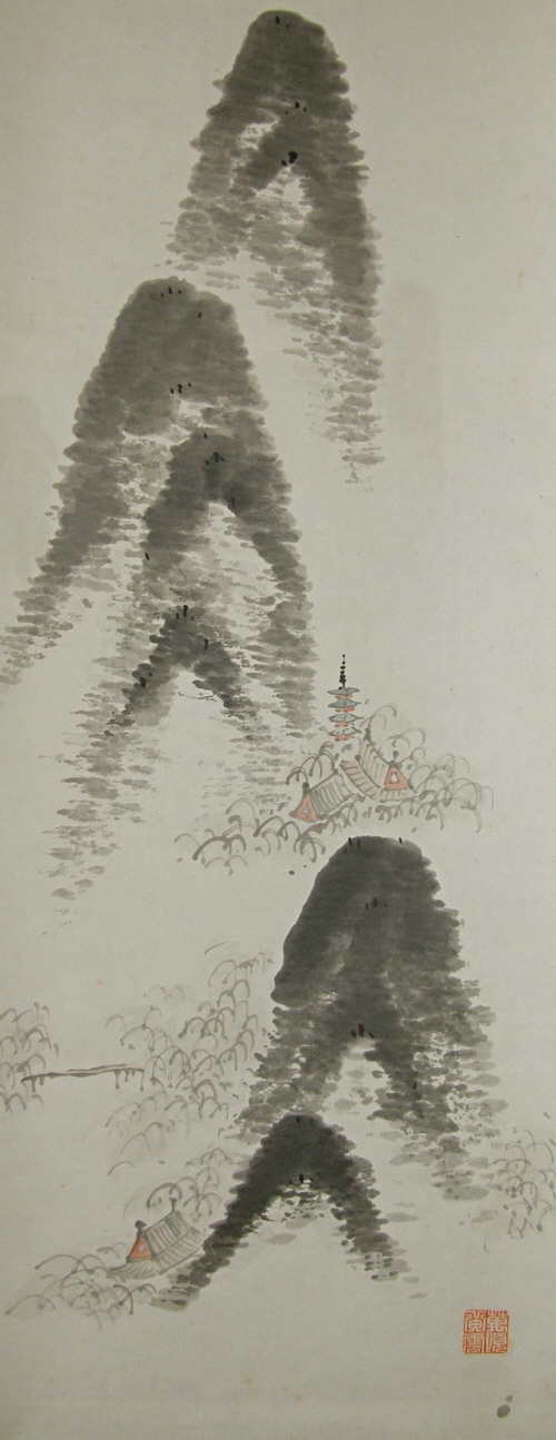 Japanese Suiboku Sansui Landscape View Picture