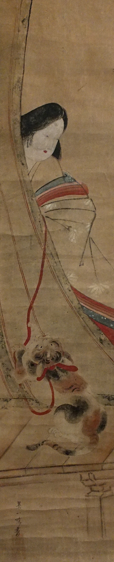 Heian Bijin Girl & Playing Cat