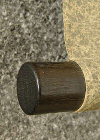 Roller End made of Ebony (Kokutan) Wood