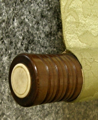 Roller End made of Wood (Ivory Cap)