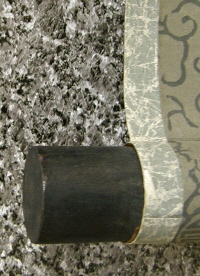 Roller End made of Black Ebony Wood