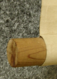 Roller End made of Wood
