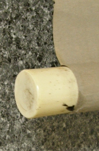 Roller End made from Antler