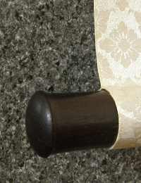 Roller End made of Ebony Wood
