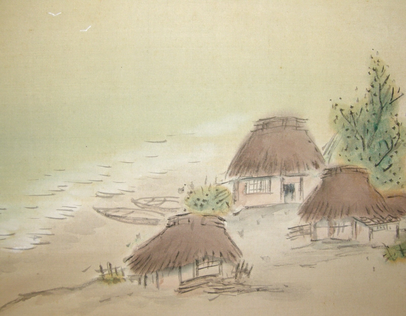 Fishing Boats, Straw Huts