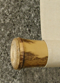 Roller End made of Bamboo