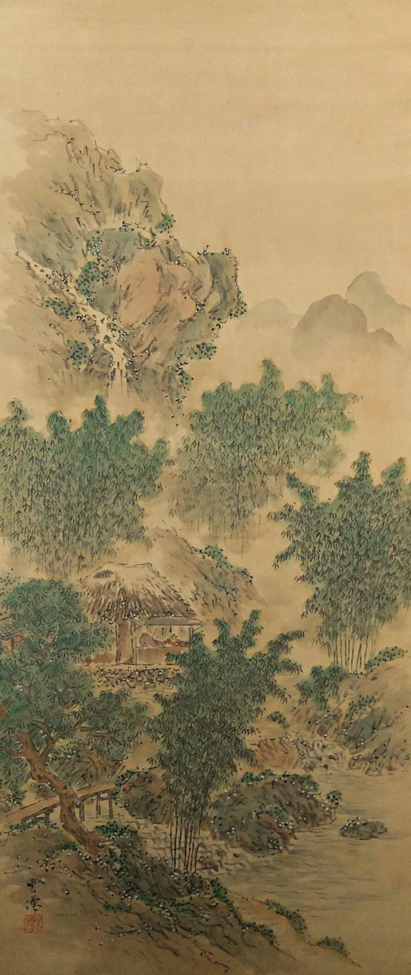 Japanese Nanga Landscape Picture