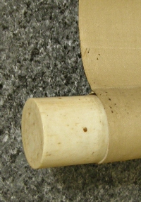 Roller End made from Antler