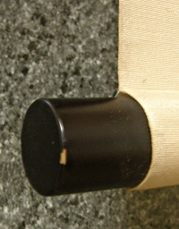 Roller End made from Ebony Wood