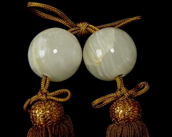 Japanese Scroll Weights Set with Tasssels