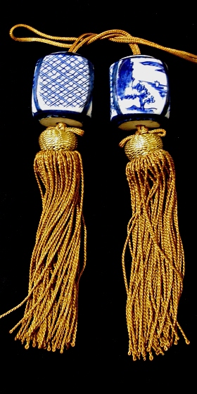 [ Fuchin, Scroll Weights Set ] made of Japanese Pottery