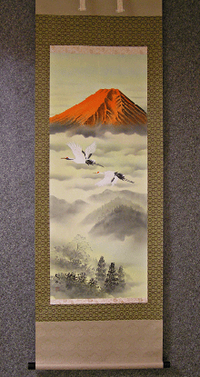 Akafuji and Flying Cranes