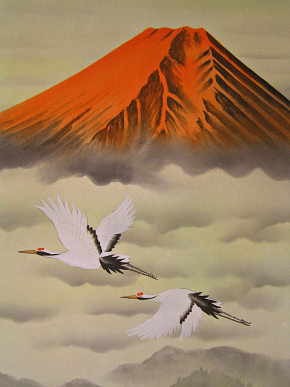 Crane and Fujiyama