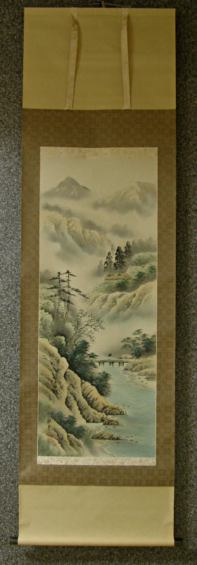 NS-10009 [ Sansui Landscape View ] Japanese Brand-New Kakemono Hanging ...