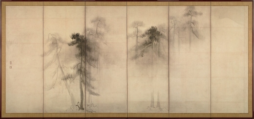 Matsubayashi-zu Byobu, Saseki Left