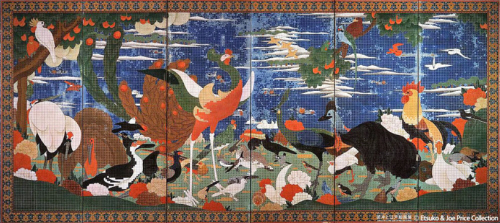 Ju Kacho Jyu-zu Byobu Saseki (Left)