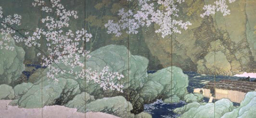 Ikuharu Byobu, Parting Spring 1916