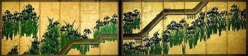 Yatsuhashi-zu Byobu folding screens