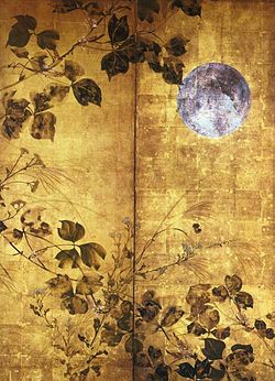Tsuki ni Akikusa-zu Byobu, The Moon & Autumn Leaves