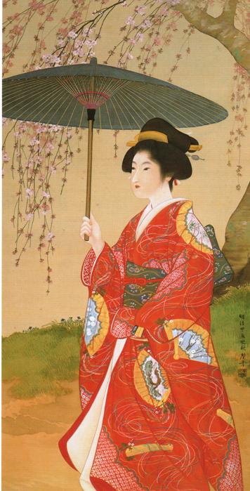 Bijin Kanka, Bijin Beauty Seeing Flowers