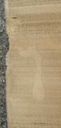 Tears and Stains at the top part of the mounting