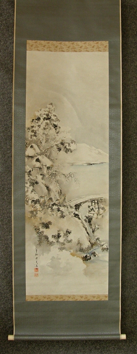 [ Japanese Landscape View in Winter ] Painted in 1912