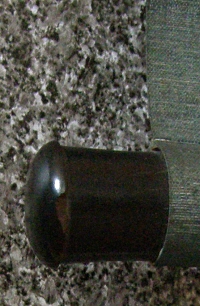 Roller End made of Black Ebony Wood (Kokutan)