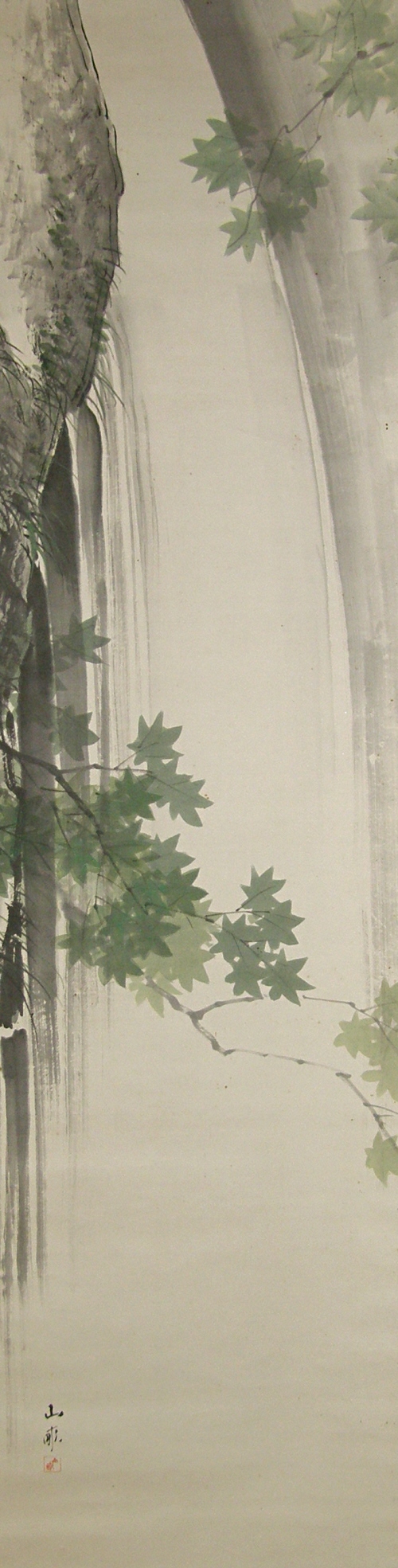 Waterfall & Kaede Leaves