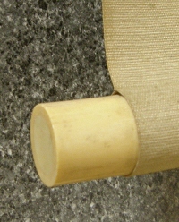 Roller End made from Antler or Ivory