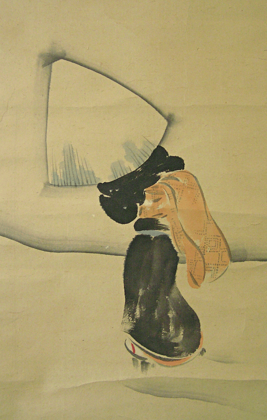 Japanese Kimino Lady in the Snow