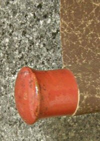 Roller End made from Wood (Lacquered)