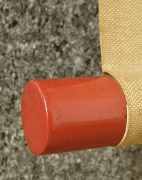Roller End lacquered with Urushi