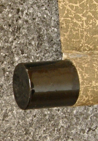 Lacquered Roller end