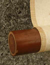 Roller End made from Bamboo (Lacquered)
