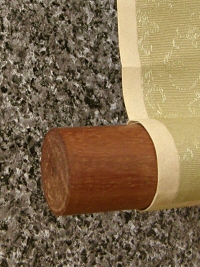 Roller Shaft End made of Wood