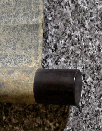 Roller End made of Kokutan Black Ebony Wood