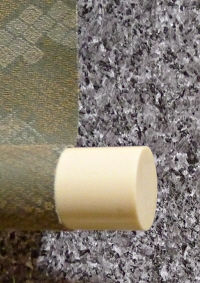 Kakemono End made of Plastic (Ivory like)