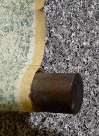 Jikusaki Roller End made of Shitan Ebony Wood