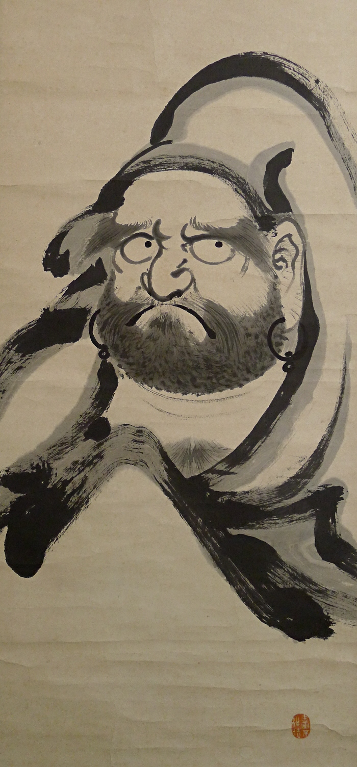 Daruma Daishi drawn with Sumi black ink