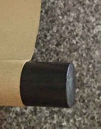 Roller End made of Kokutan Black Ebony Wood