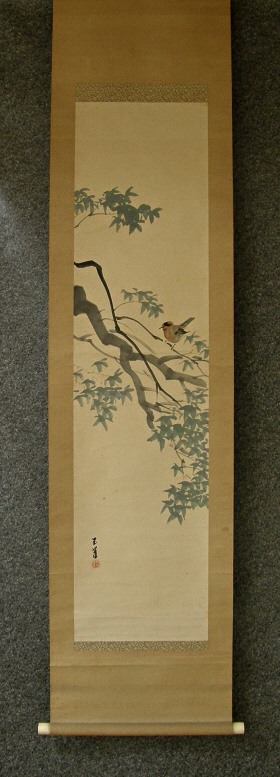 [ Sparrow & Japanese Maple ] Suzume Bird & Kaede Tree