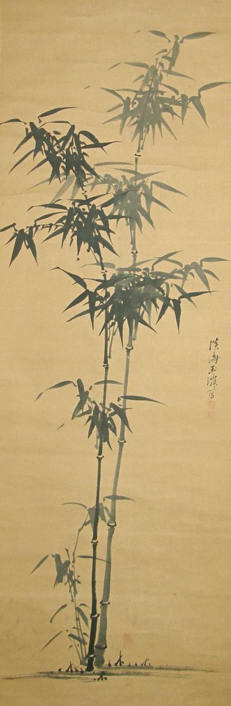 Sasa (Bamboo drawn in the Suiboku method)