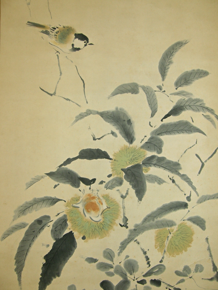 Kuri (Chestnuts) and Shijuukara Bird