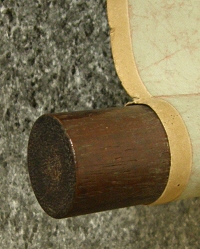 Roller End made of Ebony Wood