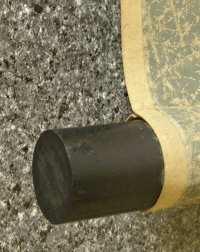 Roller End made of Ebony Wood