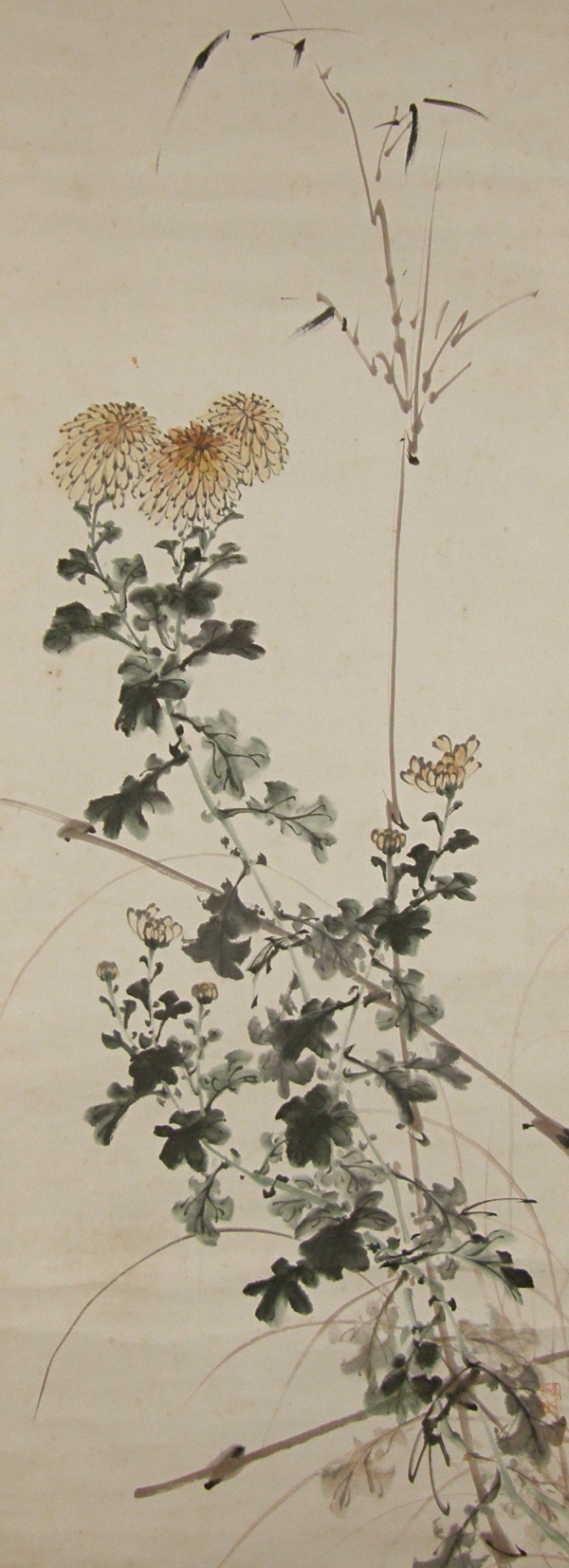 Kiku Flowers & Bamboo Leaves