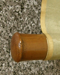 Roller End made of Wood