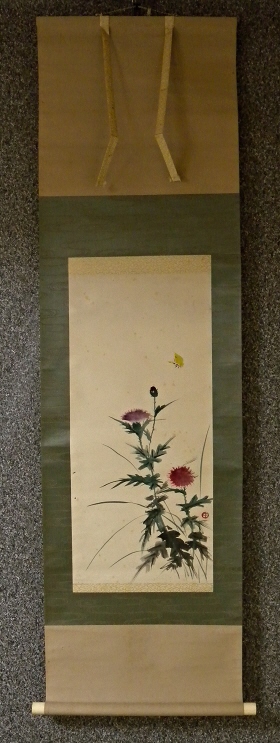 [ Butterfly & Thistle Flowers ]