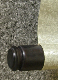 Roller End made of Ebony Wood
