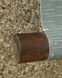 Roller End made of ebony wood